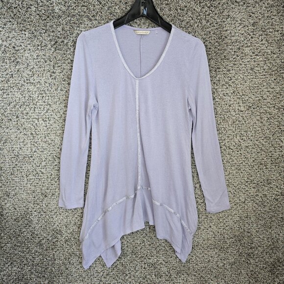 Soft Surroundings Top Womens PS Petite Small Lavender Sophia Swing Tunic‎ Casual - Picture 1 of 7